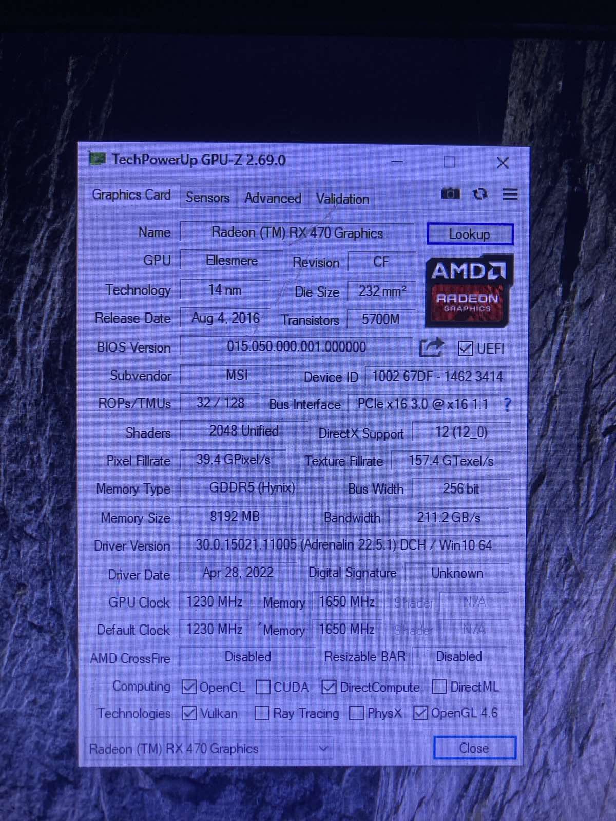 RX 470 8 Gb  Msi Gaiming - фото фото фото 4