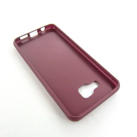 ЧЕХОЛ НАКЛАДКА Samsung A3 2016 A310 бордовый кожа - фото фото фото 1