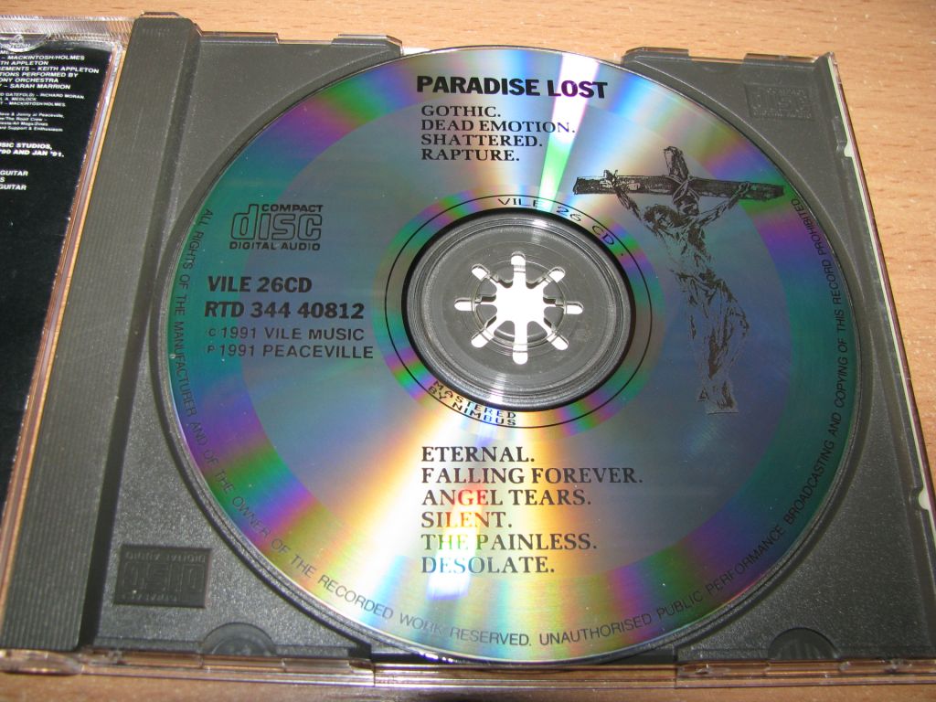 PARADISE LOST - Gothic   (1991 Peaceville 1st press,UK) SILVER - фото фото фото 2