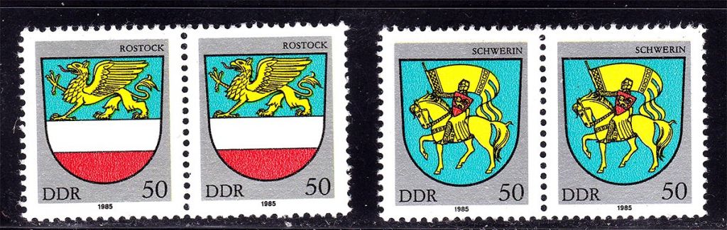 ГДР / DDR  1985 г  MNH - геральдика - пары - фото фото фото 0