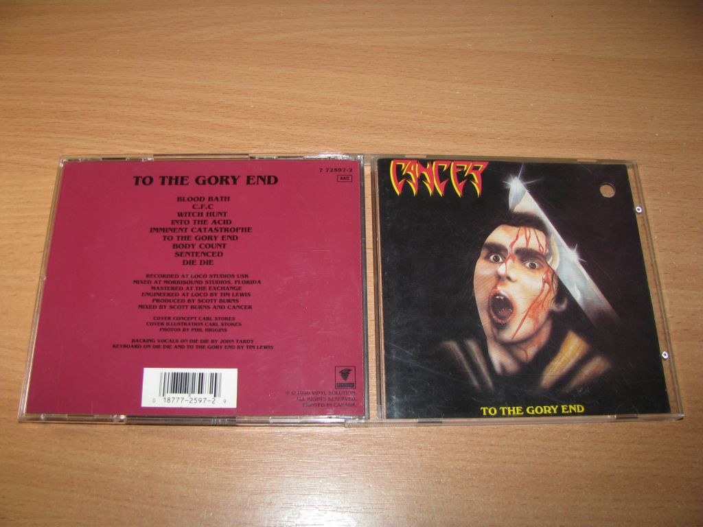 CANCER - To The Gory End  (1990 Restless USA) - фото фото фото 0