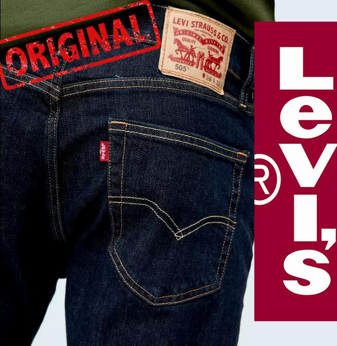Джинси Levis 505 Regular Fit  Rinse original, нові - фото фото фото 0