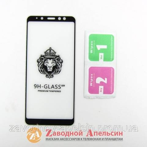 Защитное стекло Samsung A8 plus A730 Glass full черн - фото фото фото 1