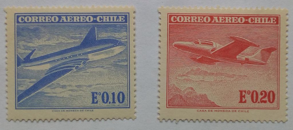 Чили 1962-1967 Авиапочта, самолеты, MNH - фото фото фото 0