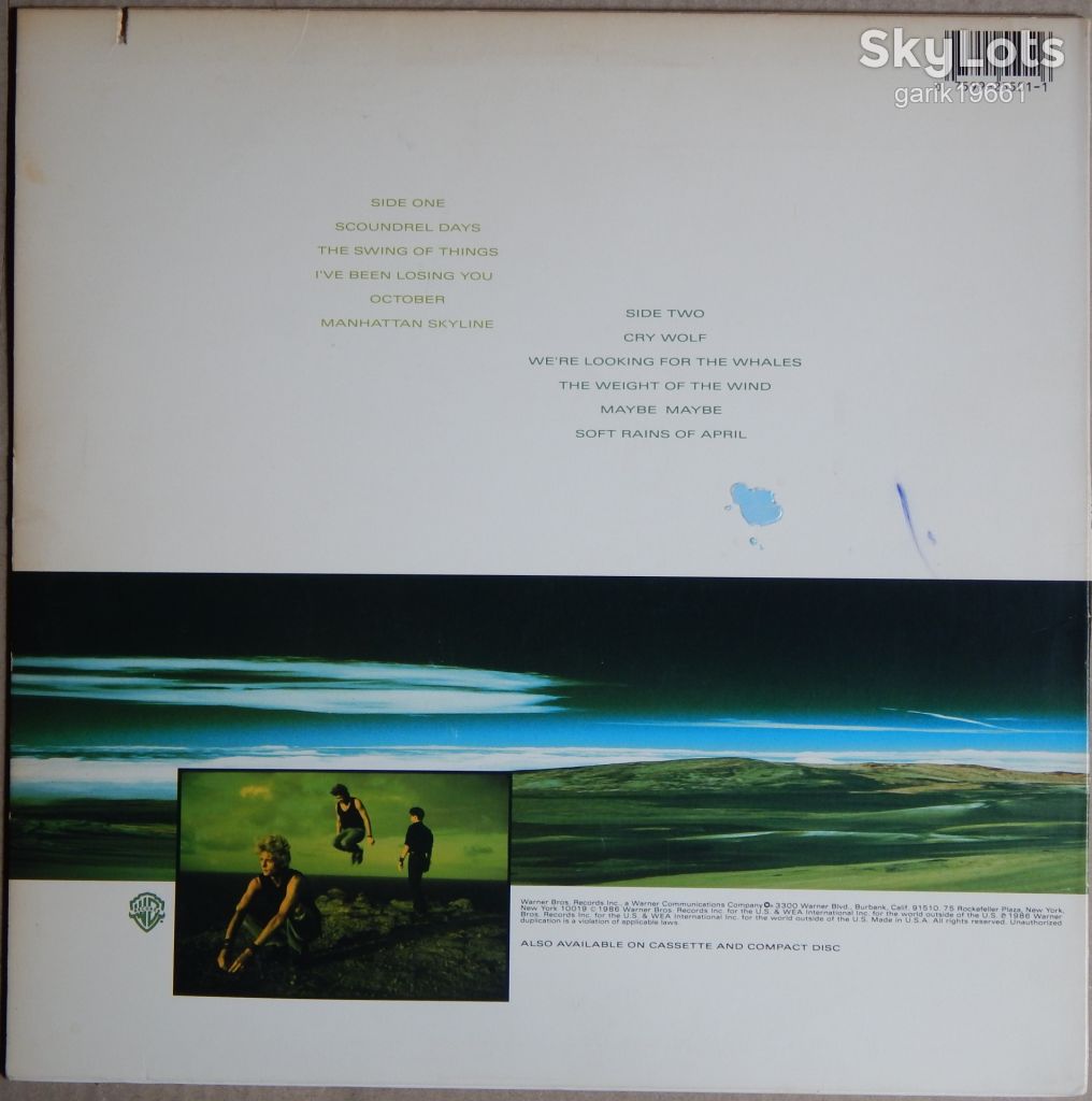 a-ha – Scoundrel Days  (Warner Bros. Records – 9 25501-1, US) EX+/NM- - фото фото фото 1