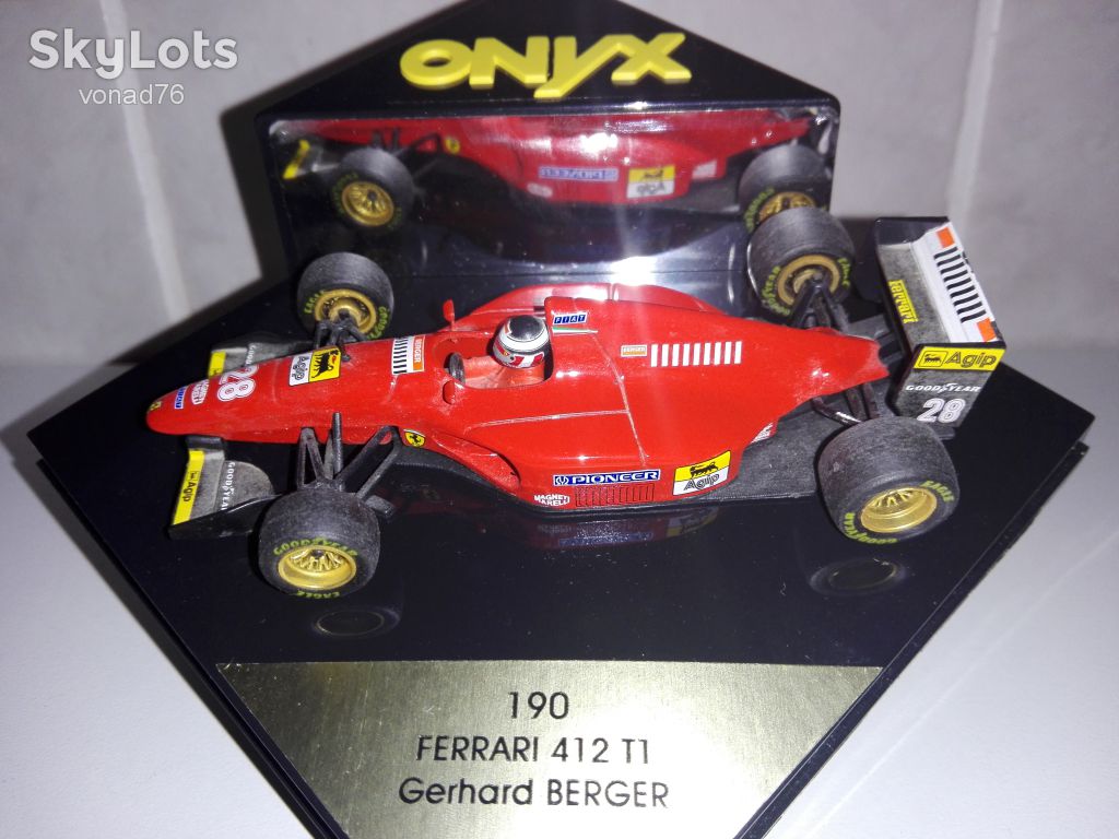 1/43 FERRARI 412 T1 Gerhard Berger. ONYX. - фото фото фото 1