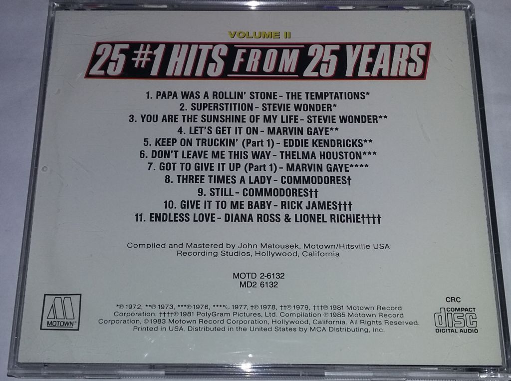 VARIOUS 25 #1 Hits From 25 Years 2CD US - фото фото фото 5