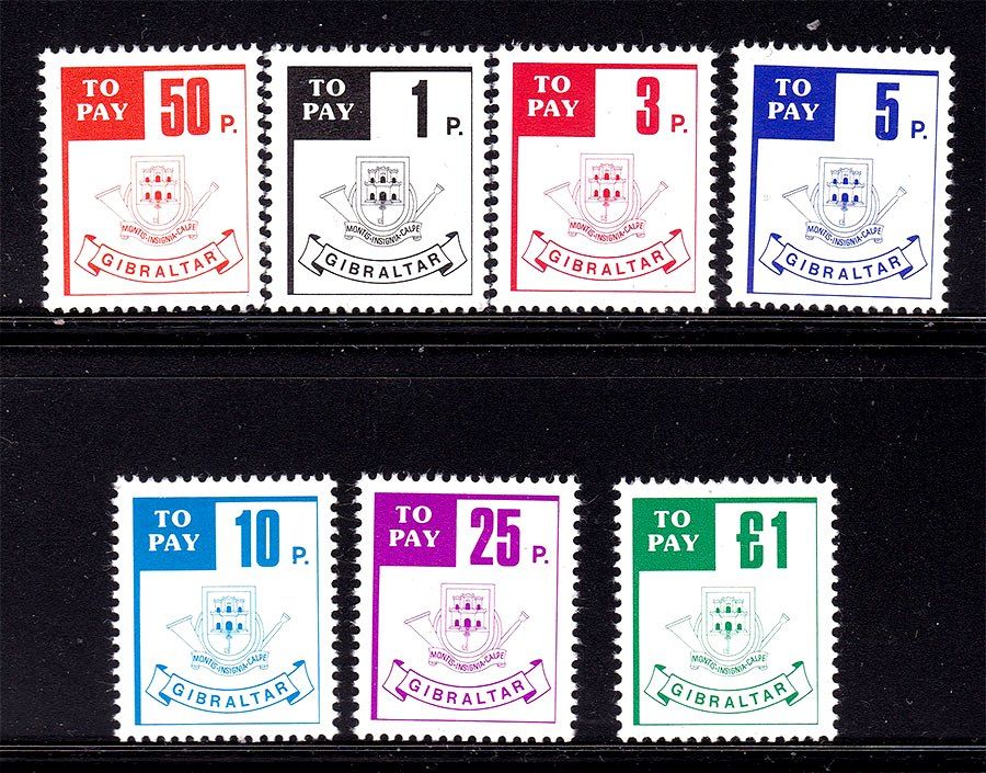 Гибралтар  1984 г  MNH - TO PAY - фото фото фото 0