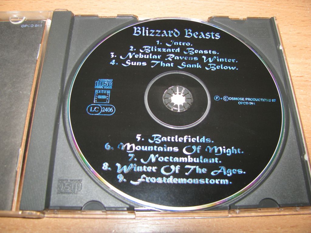 IMMORTAL - Blizzard Beasts  (1997 Osmose EMBOSSED 1st press) - фото фото фото 2