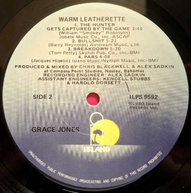 Grace Jones - Warm Leatherette - 1980.  (LP). 12. Vinyl. Пластинка. USA. - фото фото фото 5