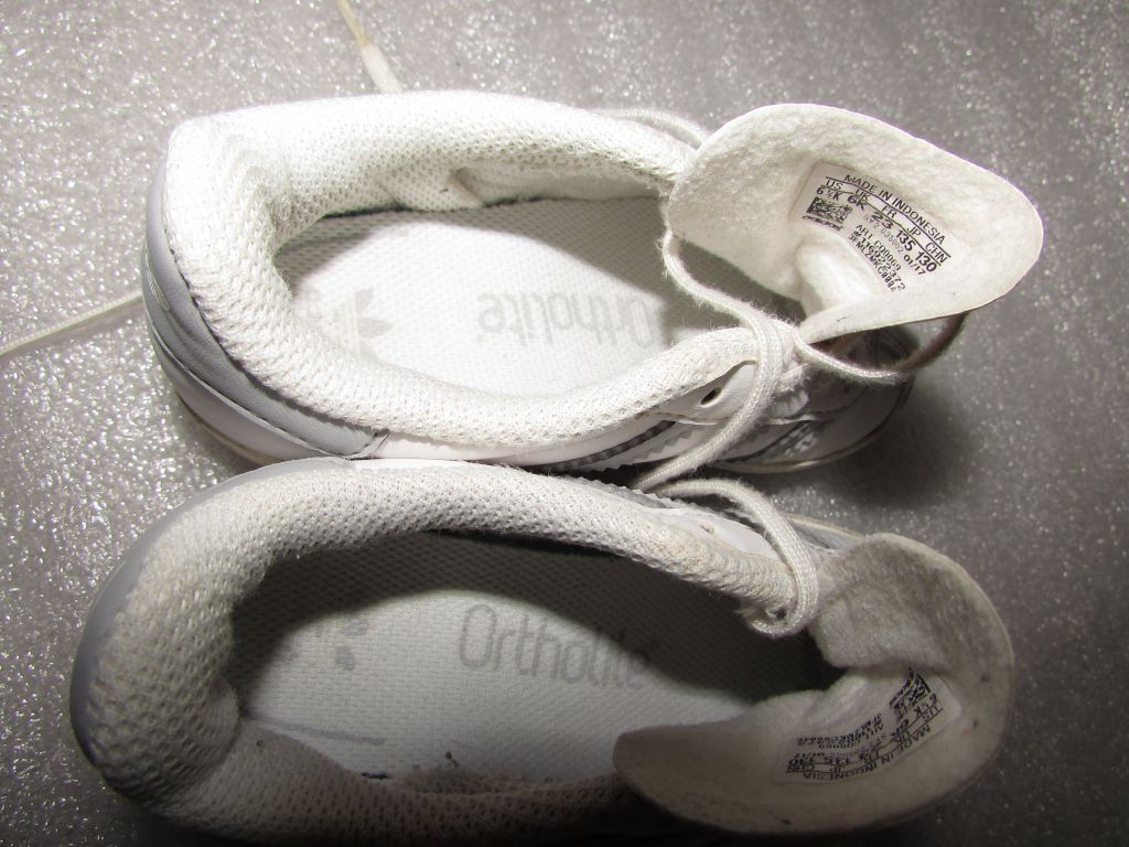 БЕЛЫЕ КРОССОВКИ ~ ADIDAS ~ GAZELLE ИНДОНЕЗИЯ р 23 / 14 см - фото фото фото 6