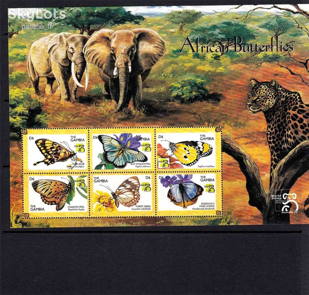 NM Фауна . Гамбия 1999 г MNH - блок - фото фото фото 0