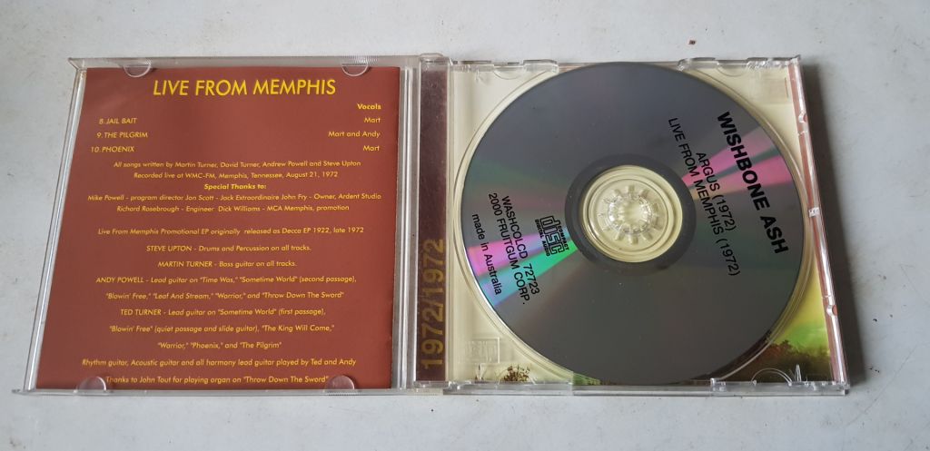 Wishbone Ash Argus / Live From Memphis - фото фото фото 2