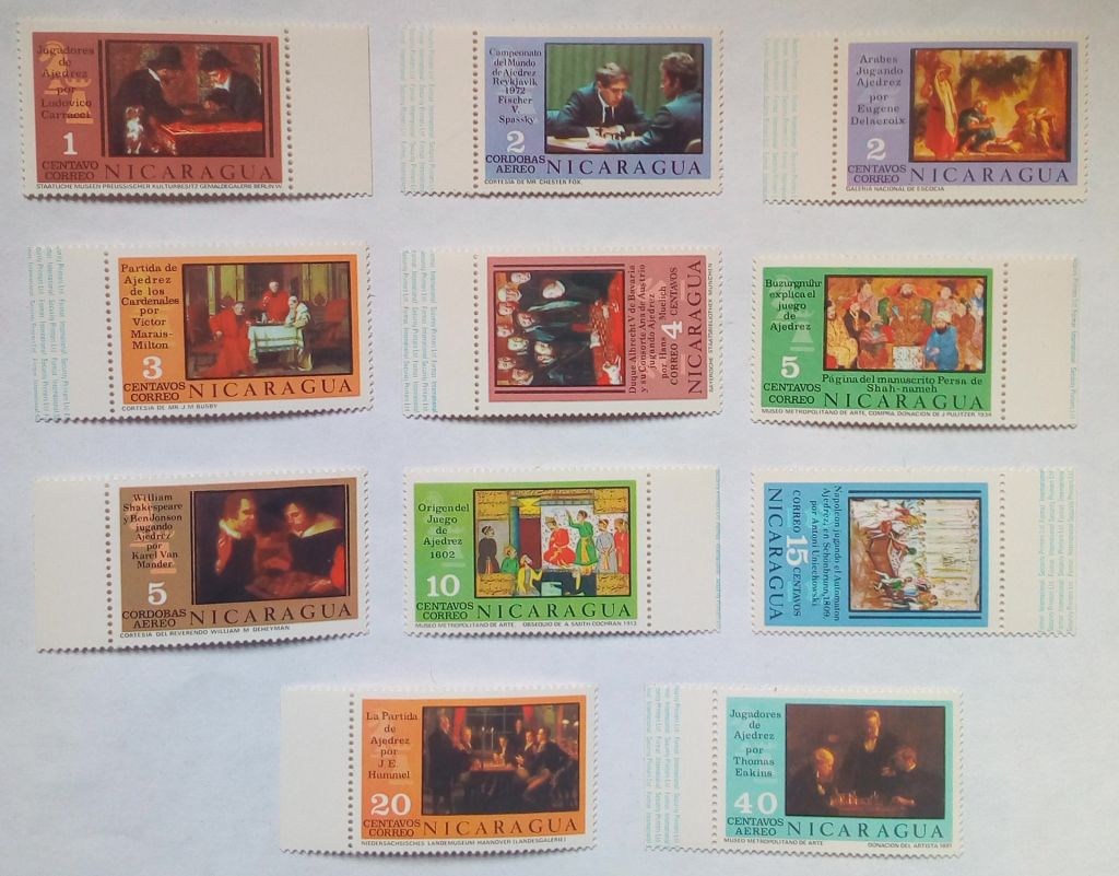 Никарагуа 1976 Шахматисты, MNH - фото фото фото 0