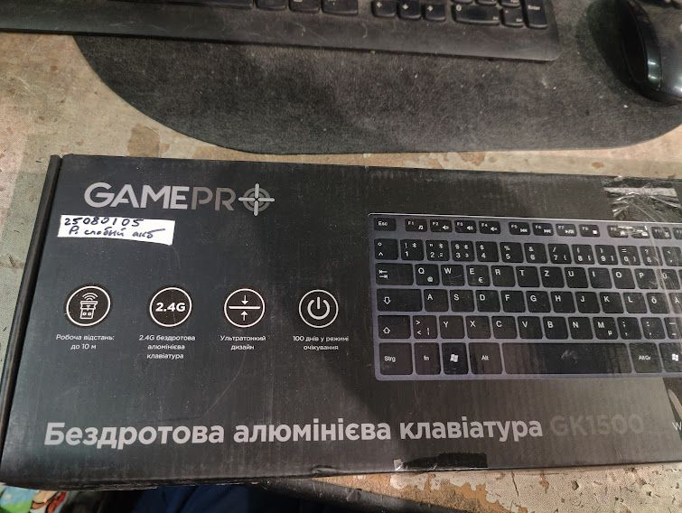 Беспроводная клавиатура GamePro GK1500 № 25080105 - фото фото фото 2