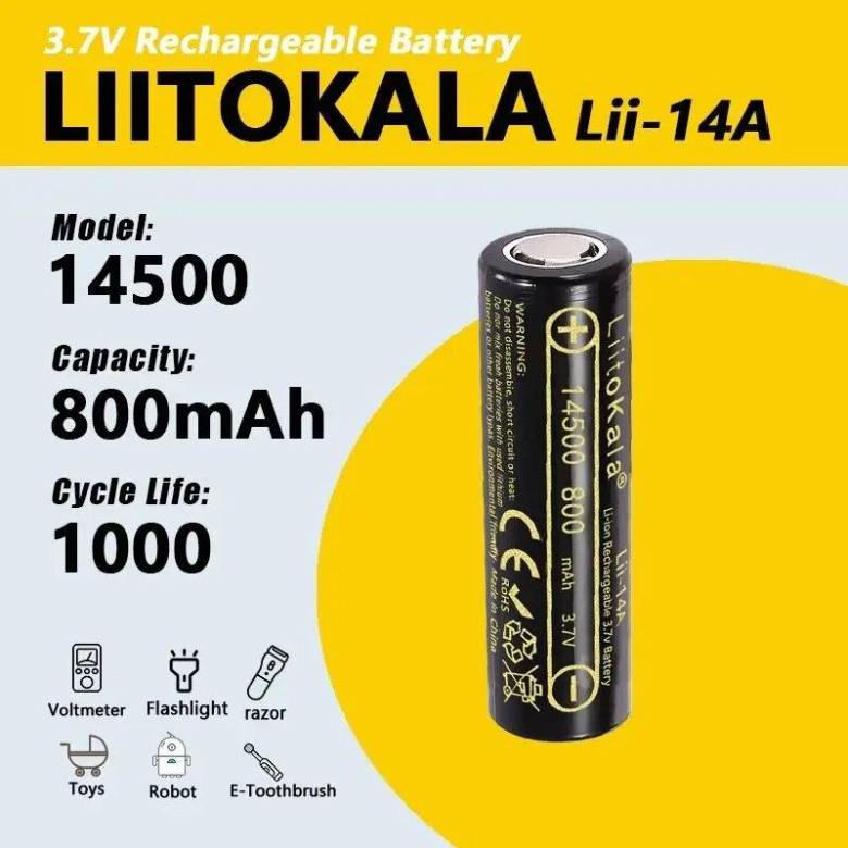 Аккумулятор LiitoKala Lii-14A 14500 800mah - фото фото фото 0