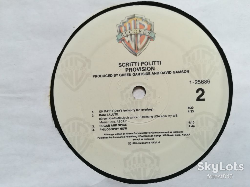 Scritti politti-Provision  (3)-Ex.+, США - фото фото фото 7