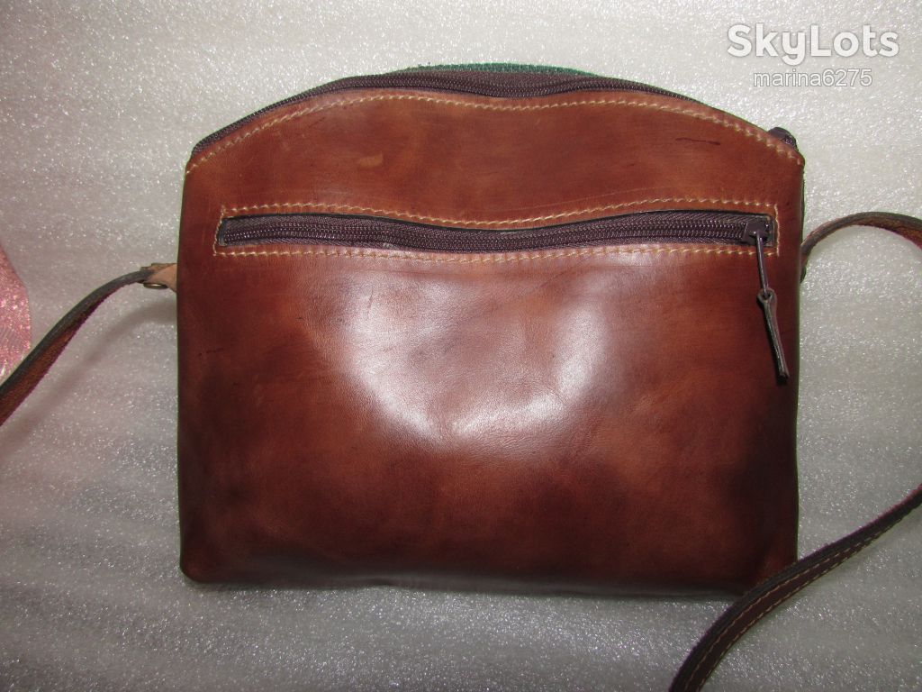 Сумка CROSSBODY 100% натуральная кожа В ЭТНО СТИЛЕ - фото фото фото 2