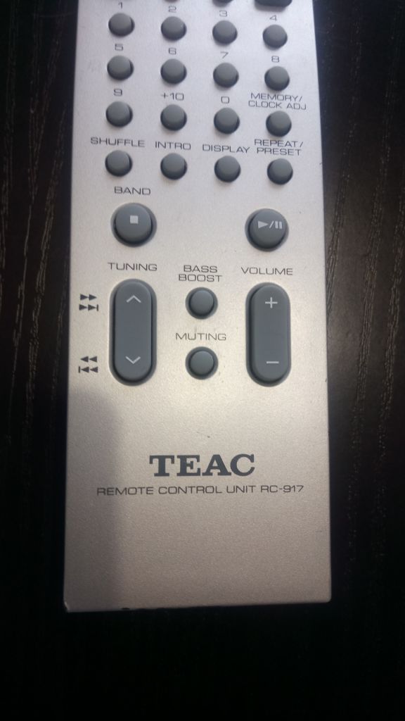 ПУЛЬТ ДУ TEAC RC-917  ДЛЯ МУЗ ЦЕНТРА TEAC SR-L50 Receiver CD Audio ORIGINAL - фото фото фото 2