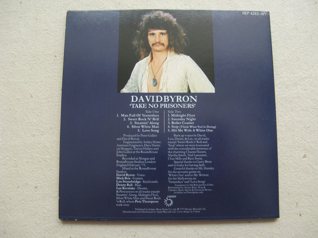 CDLP Uriah Heep Family. David Byron. Take No Prisoners. 1975. - фото фото фото 5