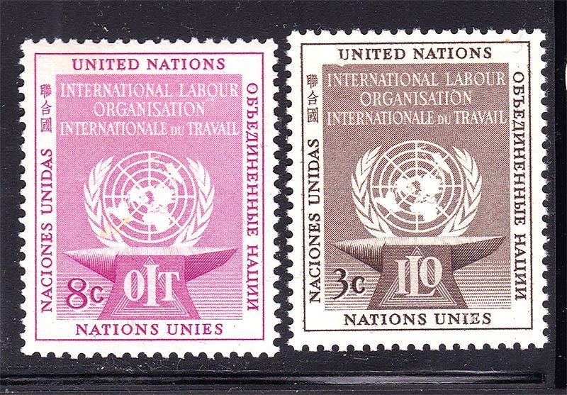 ООН / UN  1954 г  MNH - ILO - фото фото фото 0