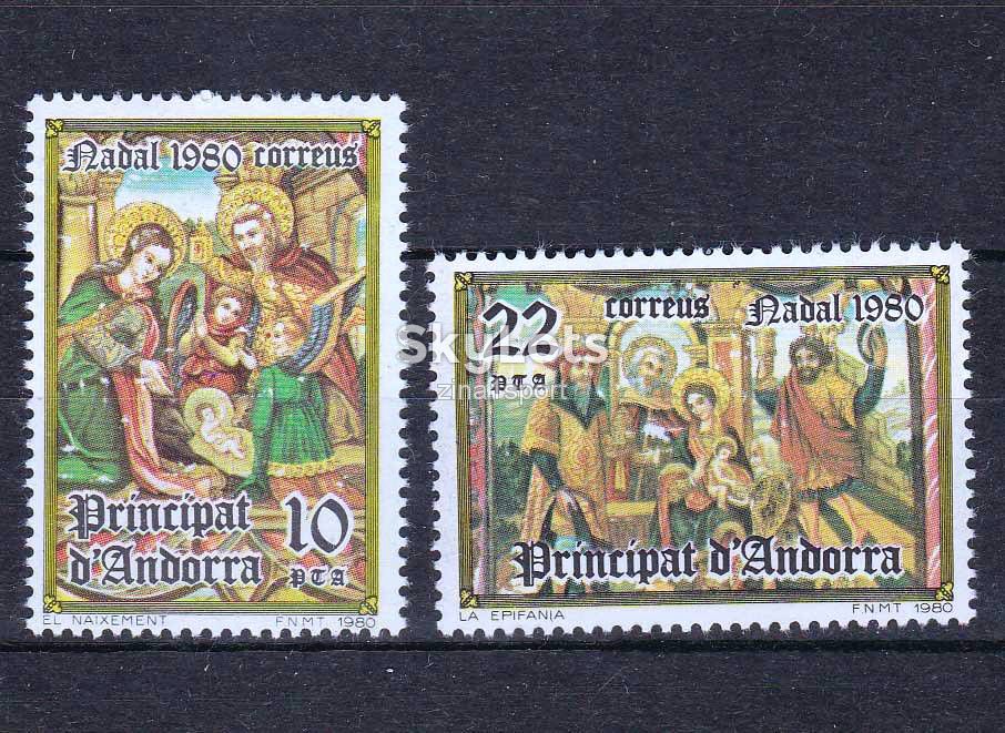 Андорра   1980 г - MNH - искусство - Рождество - фото фото фото 0