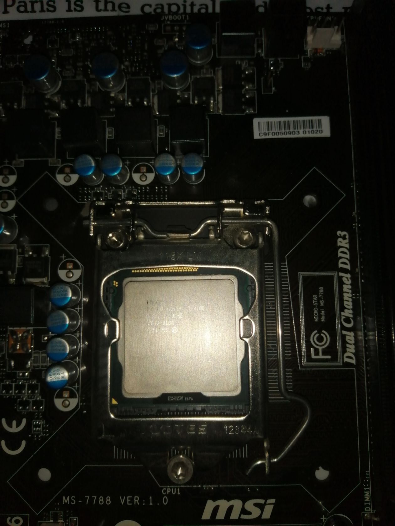 MSI H16M-P20S/G3  (MS-7788) + Core i3-2100 3,1GHz - фото фото фото 1