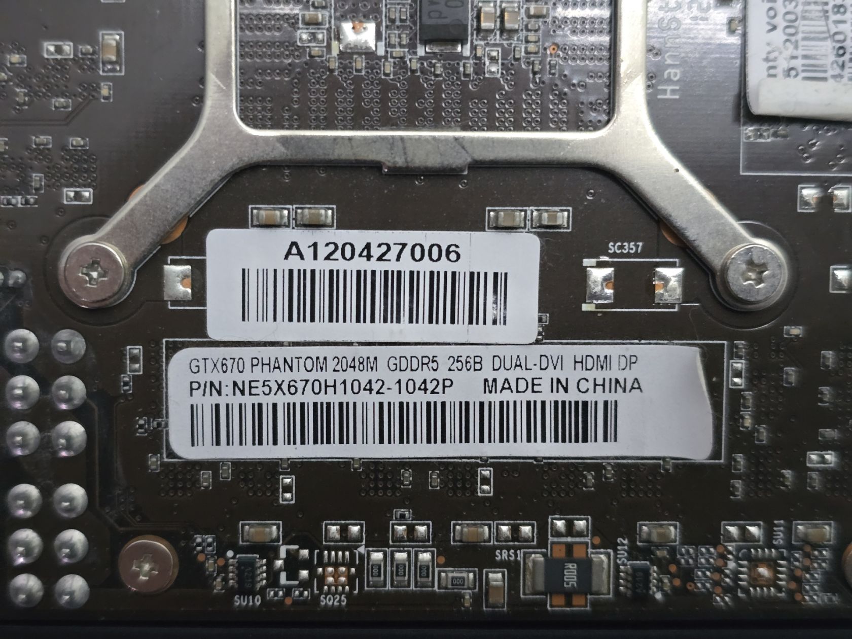 Видеокарта Gainward PHANTOM GTX 670 2GB   (GDDR5,256 Bit,HDMI,PCI-Ex,Б/у) - фото фото фото 5