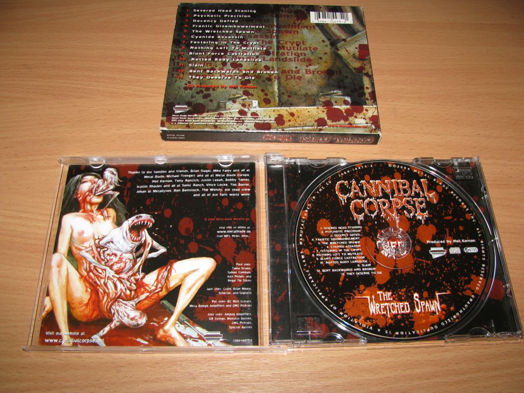 CANNIBAL CORPSE - The Wretched Spawn   (2004 Metal Blade 1st press) - фото фото фото 3