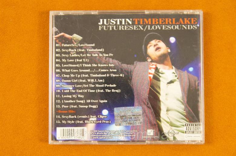 Музичний, CD, диск, Justin, Timberlake, Fotursex, Lovesound - фото фото фото 2