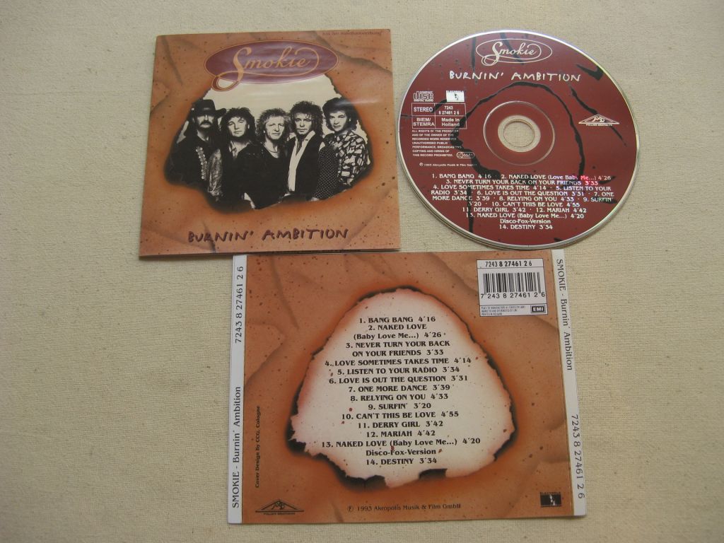 CD Smokie. Burnin' Ambition. 1993. - фото фото фото 1