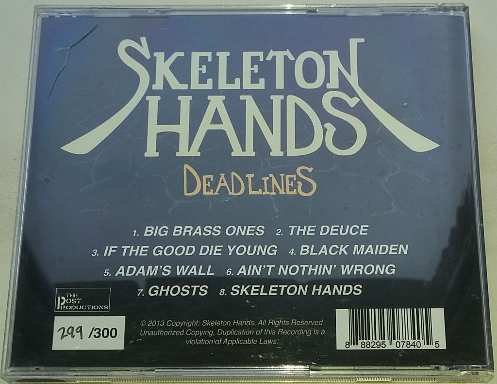 SKELETON HANDS Deadlines   CD US - фото фото фото 2