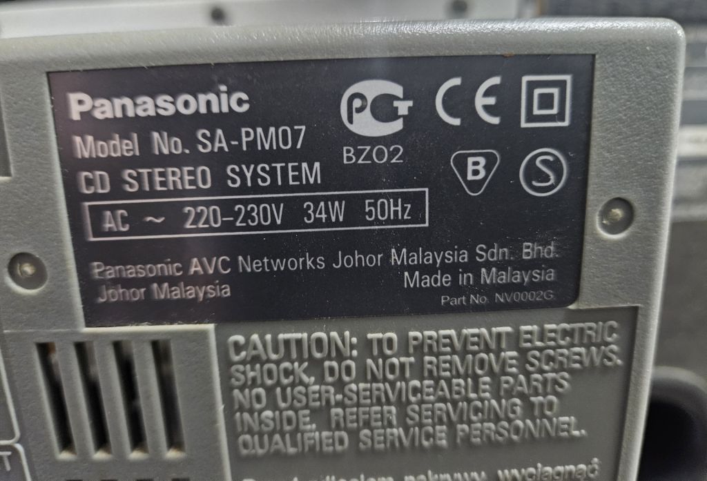 Муз центр Panasonic SA-PM 07 - фото фото фото 6