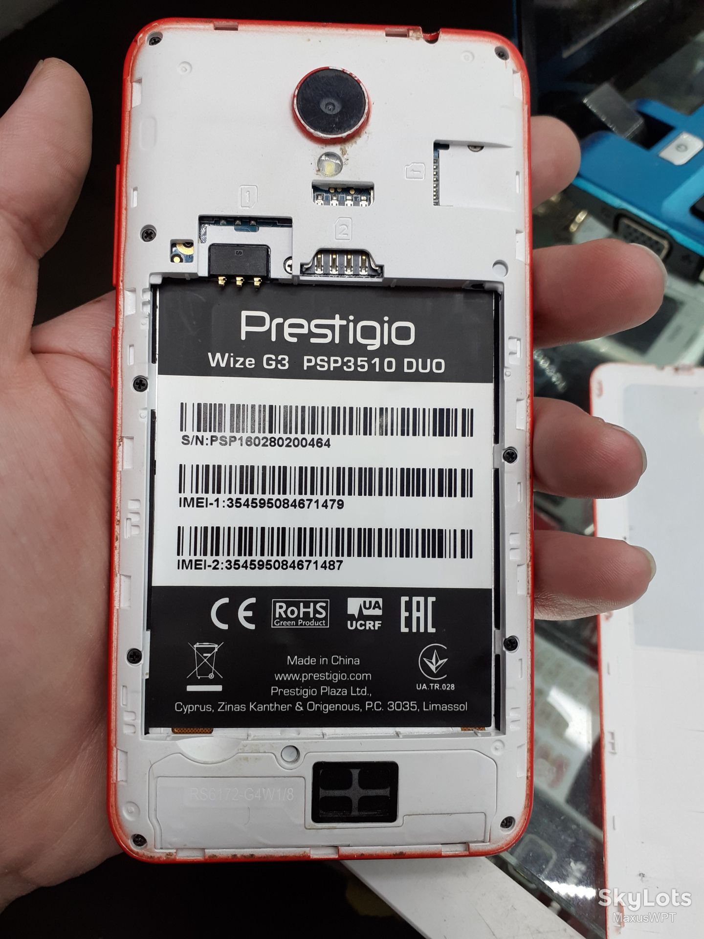 #102 Sklad Prestigio MultiPhone 3510 Wize G3 DSK PSP3510 Red Sklad - фото фото фото 7