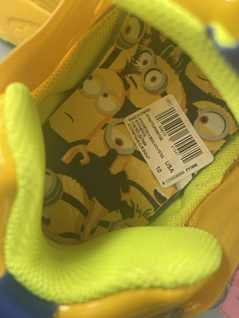 Кроссовки Reebok InstaPump Fury x Minions FY3404  (US 10) - фото фото фото 4