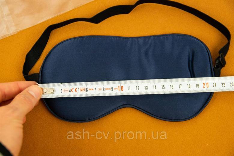 Маска, для сну, на очі, Premium, Silk Sleep Mask, Blue - фото фото фото 5