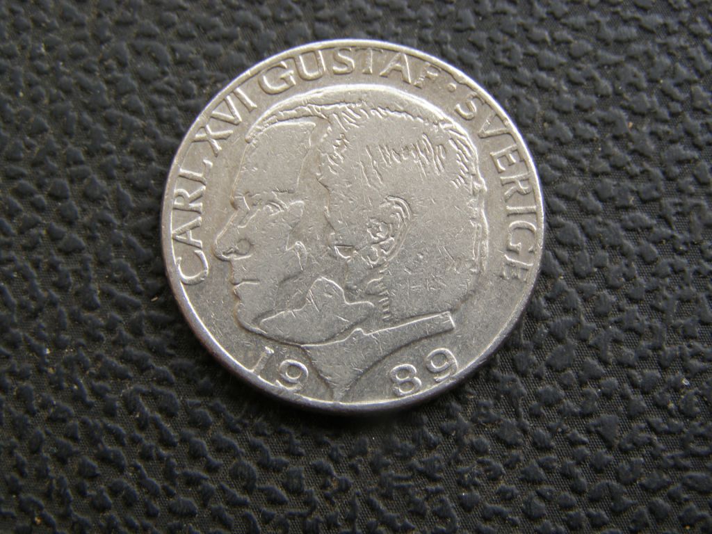 1 крона Швеция 1989 г - фото фото фото 0