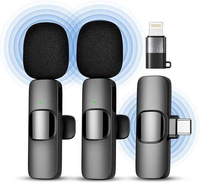 2630-Беспроводные микрофоны Qhot для iPhone iPad, петличный Bluetooth-микрофон с креплением iOS и US - фото фото фото 0