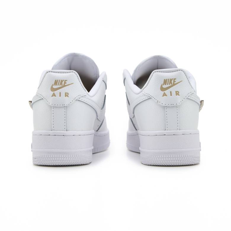 Nike Air Force 1 Low Molten Metal Silver White - фото фото фото 3