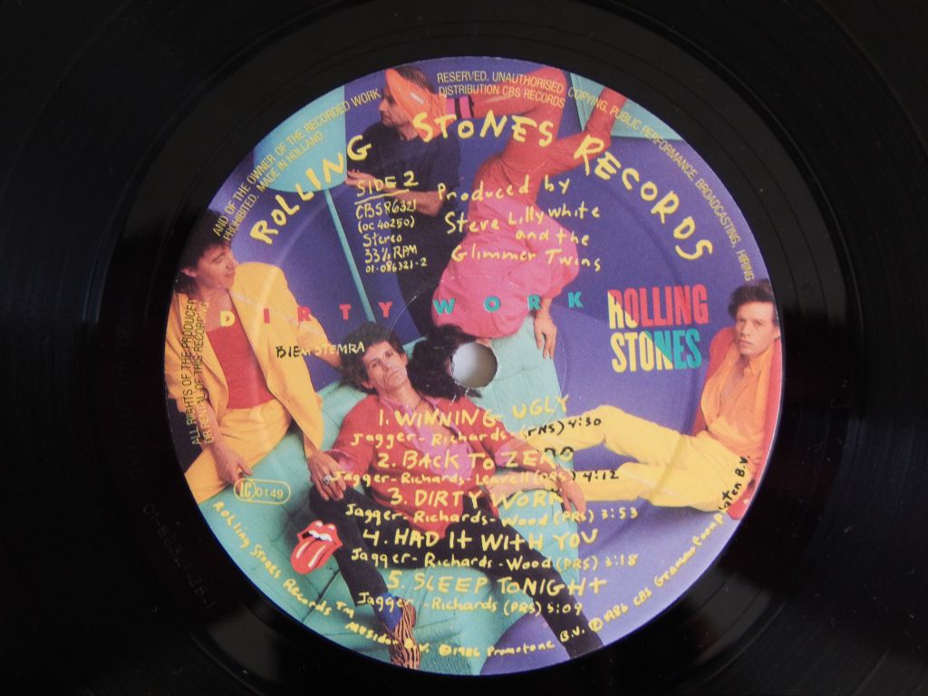 Rolling Stones ‎– Dirty Work  (CBS 86321, Holland) EX+/EX+ - фото фото фото 3