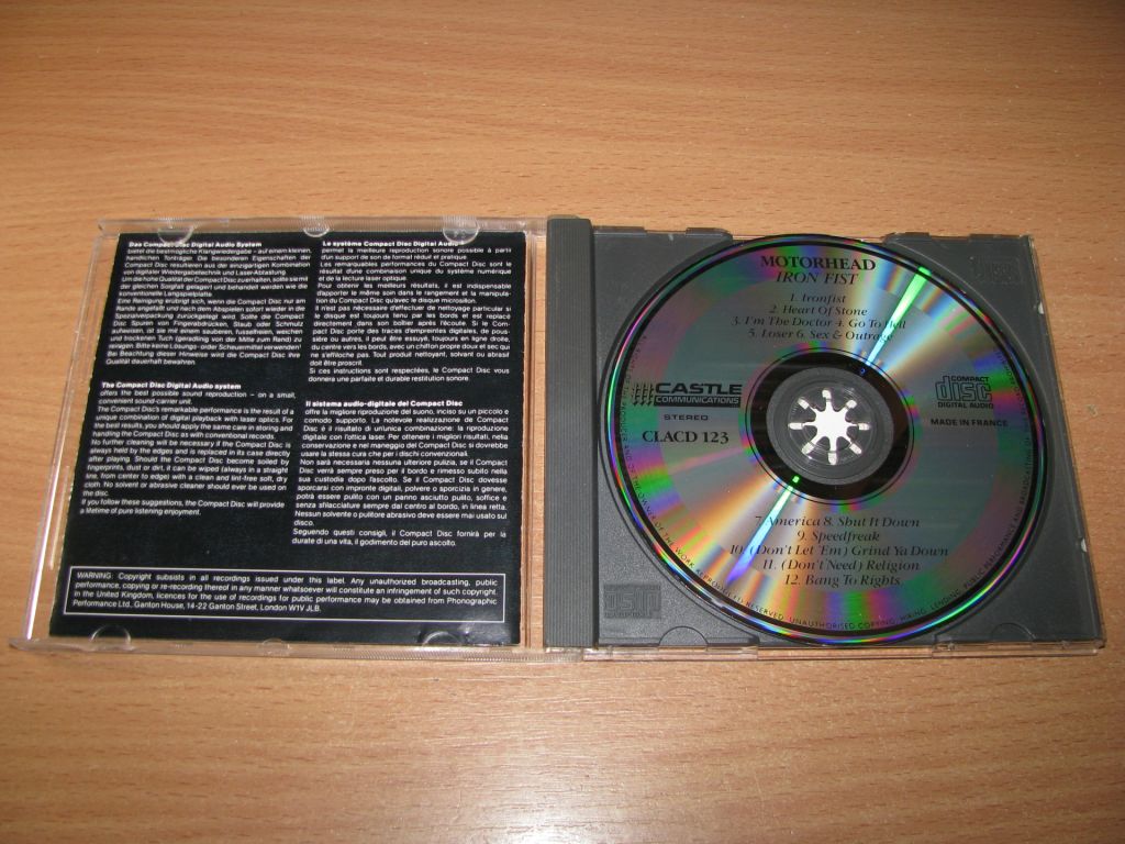 MOTORHEAD - Iron Fist  (1987 Castle 1st press) - фото фото фото 1