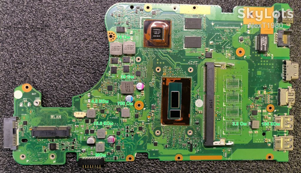 Материнська плата ASUS X555LD Rev 3.6 несправна - фото фото фото 3