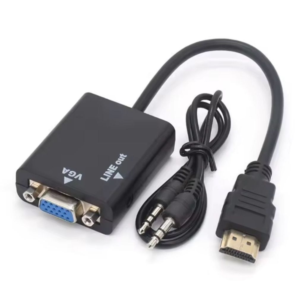 Адаптер HDMI → VGA            (D-SUB) FULL HD з аудіо - фото фото фото 0