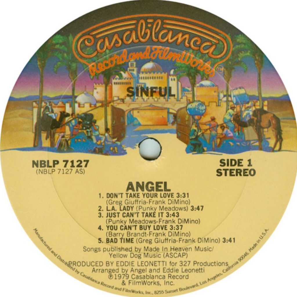 Angel - Sinful - 1979.  (LP). 12. Vinyl. Пластинка. U.S.A. - фото фото фото 4