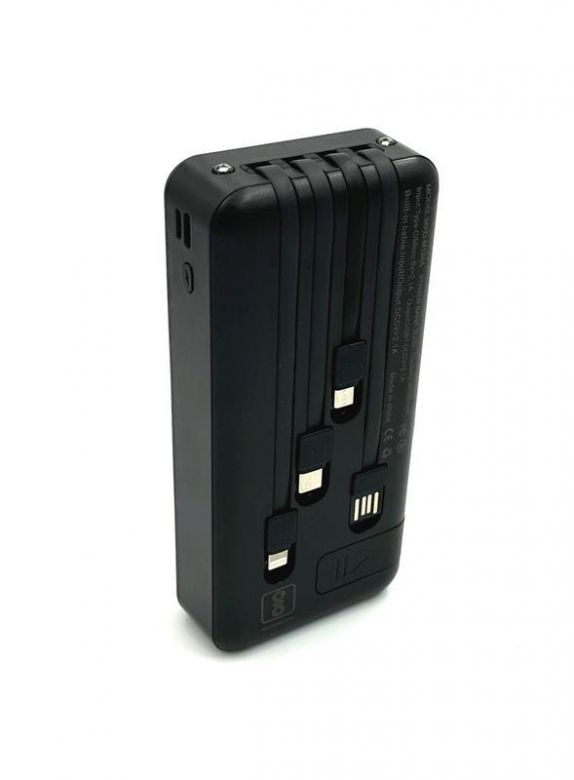 Power Bank OARMIO MXQ-M124A  (20000mAh/2.1A/1USB) + LED Lamp + SOLAR Чорна - фото фото фото 1