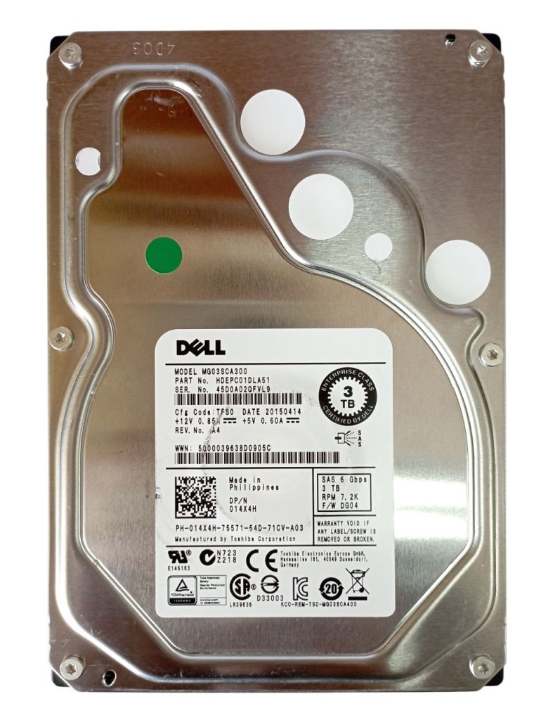 HDD 3.5 3TB SAS Toshiba MG03SCA300 7200/64mb для серверів - фото фото фото 0