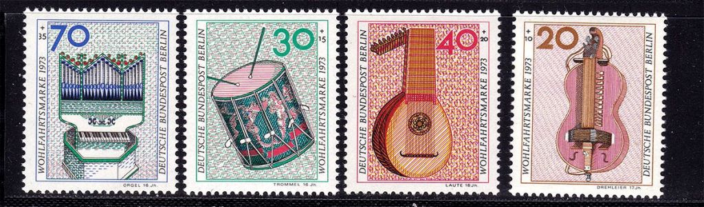 Германия - Берлин  1973 г MNH - музыкальные инструменты - фото фото фото 0