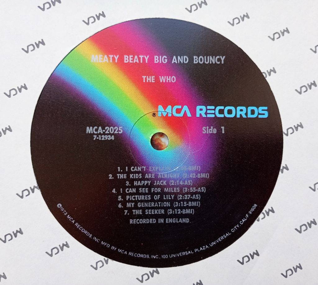 THE WHO Meaty Beaty Big And Bouncy LP VG++/EX - фото фото фото 3