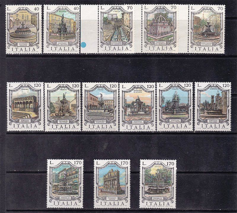 Италия  1974-1978 г MNH   архитектура - фото фото фото 0