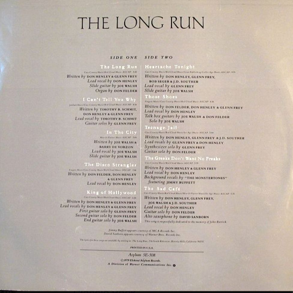 Eagles - The Long Run - 1979.    (LP). 12. Vinyl. Пластинка. U.S.A. - фото фото фото 2